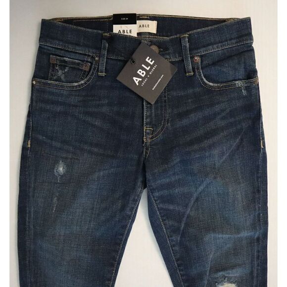 Able x Fashionable Women's Sz 24 The Skinny Aracelly Wash Denim Jeans - Picture 5 of 10